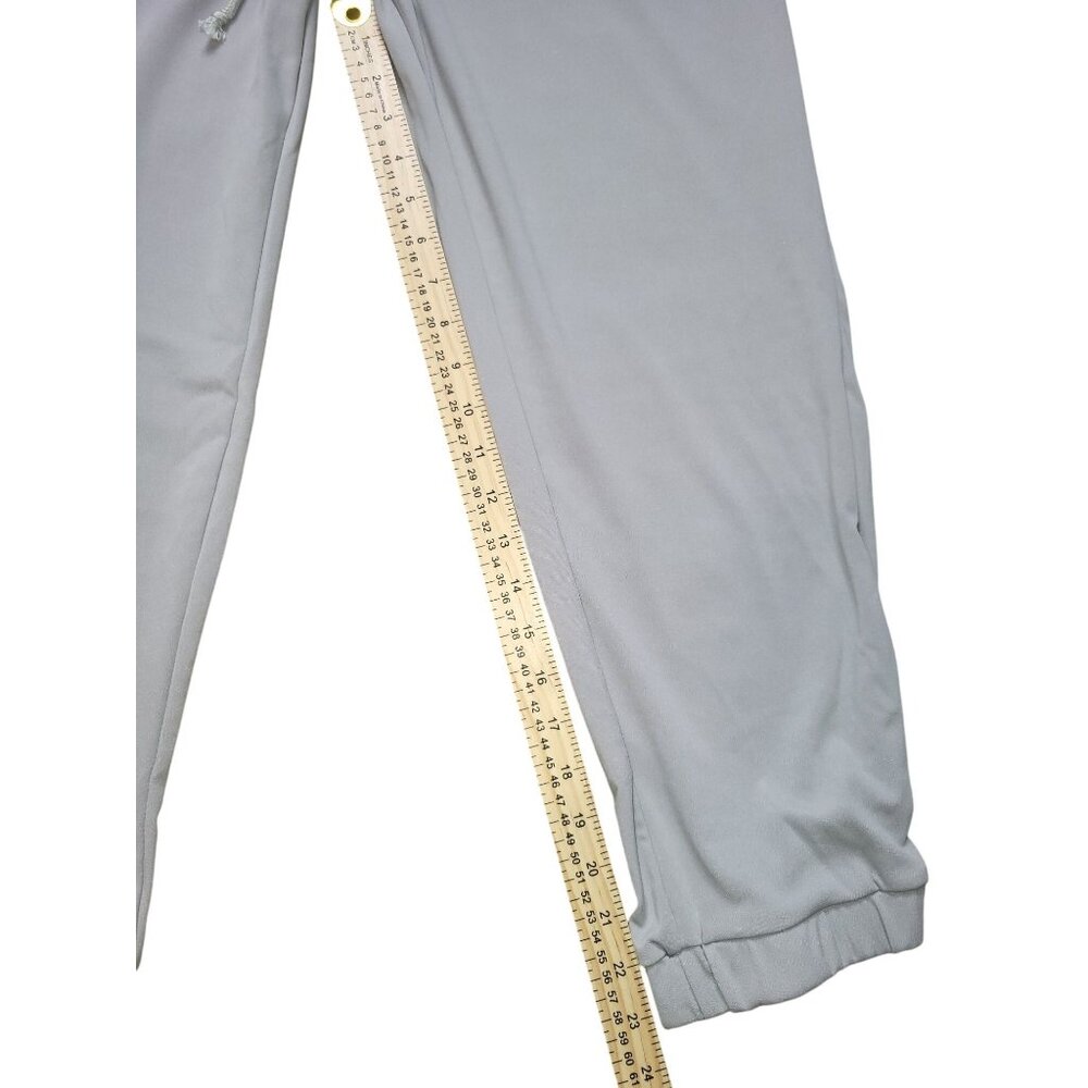 Womens Light Gray Casual Set Short Sleeve Top & Elastic Waist Drawstring Pant XL - Picture 6 of 6
